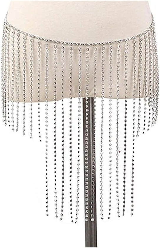 MineSign Sexy Belly Chain Womens Rhinestone Body Chain Jewelry Afro Style Swimsuit Bikini Bottom