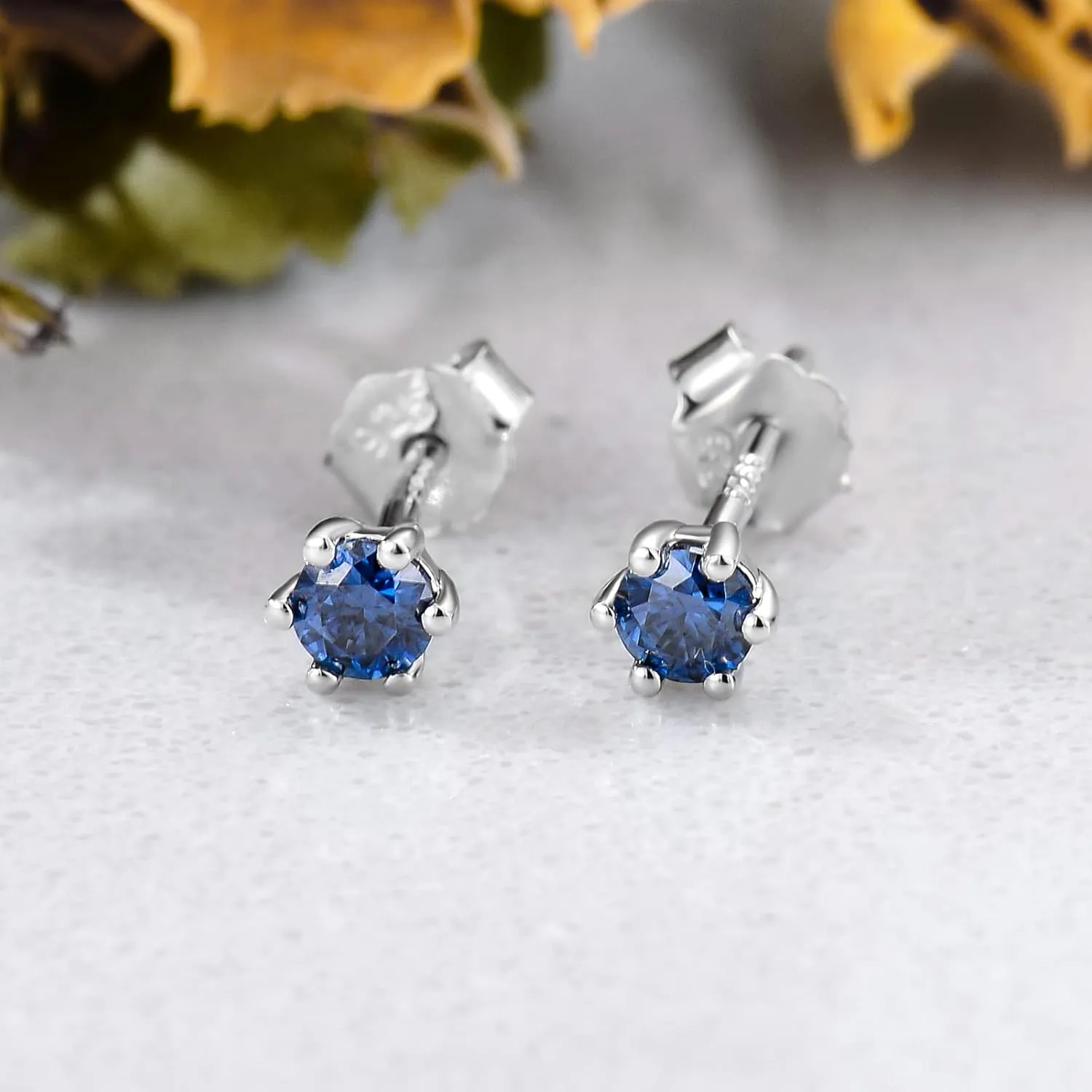 Moissanite Stud Earring Round Cut 0.2-1ct, 18K White Gold Plated Sterling Silver Moissanite Diamond Earrings for Women Men Diamond Jewelry Birthday Valentines Day Gift
