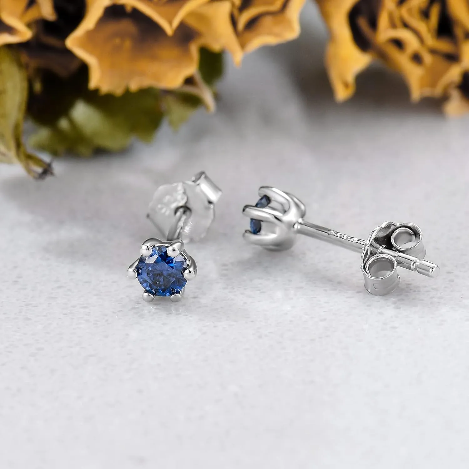Moissanite Stud Earring Round Cut 0.2-1ct, 18K White Gold Plated Sterling Silver Moissanite Diamond Earrings for Women Men Diamond Jewelry Birthday Valentines Day Gift