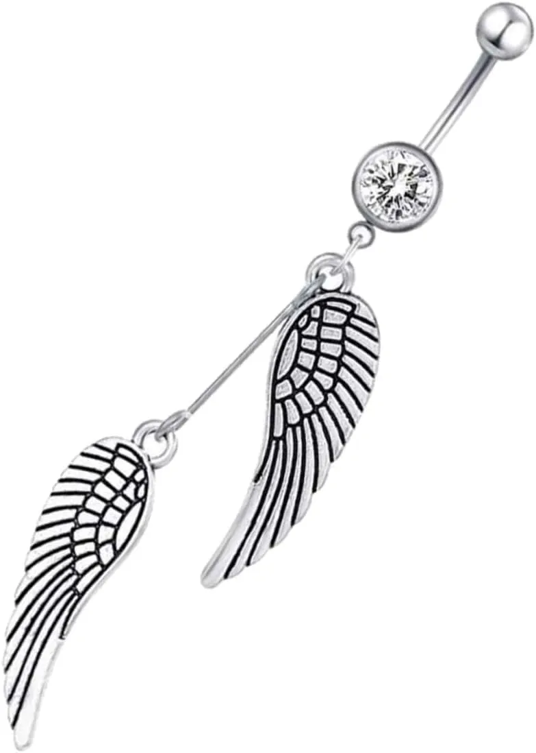 Navel Ring Jewelry Accessory Comfortable Women's Navel Piercing Elegant Bellybutton Decor for Parties