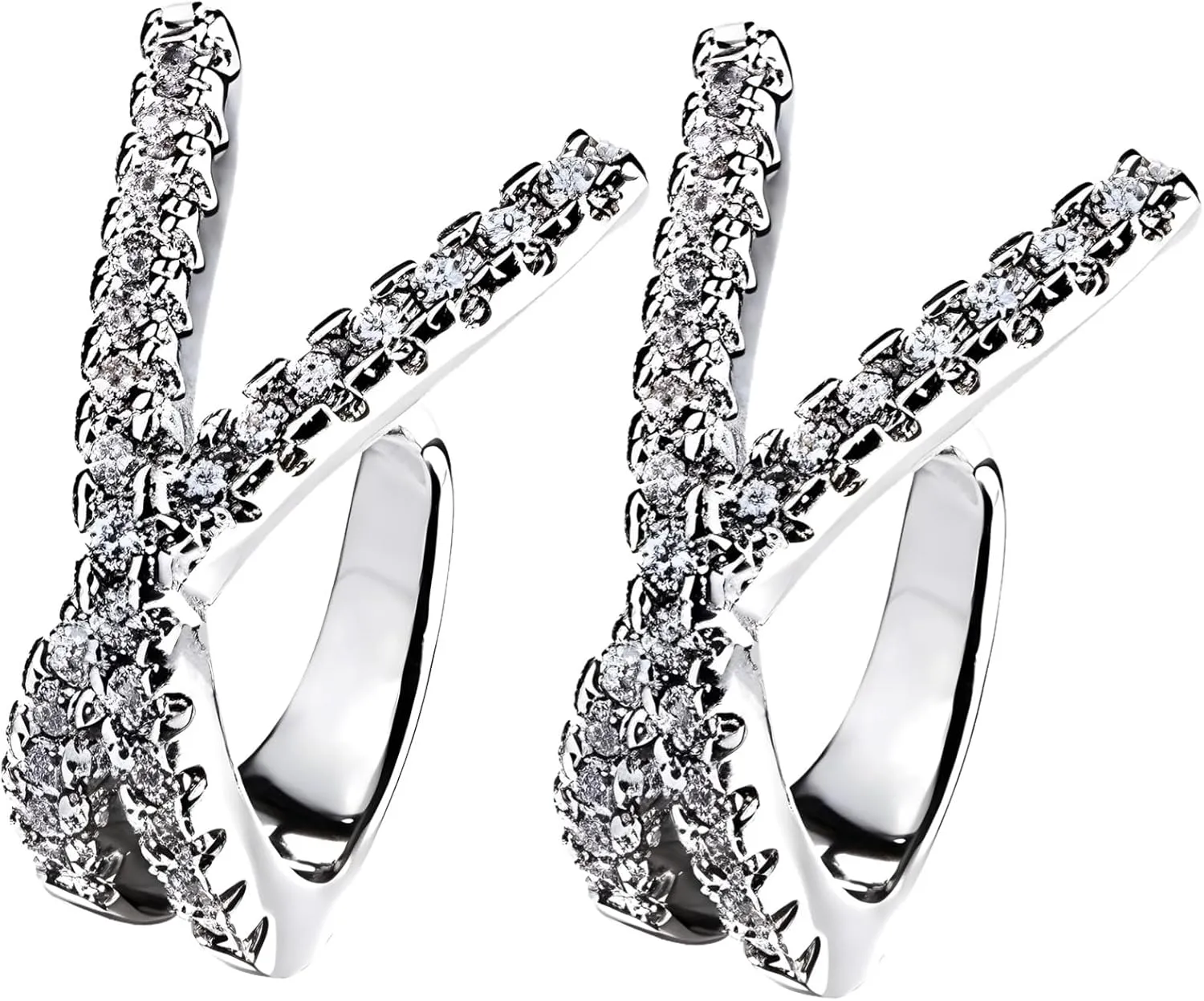 No Piercing Cross Zircon Ear Cuff for Women, Comfortable, Elegant All-Day Wear