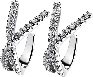 No Piercing Cross Zircon Ear Cuff for Women, Comfortable, Elegant All-Day Wear