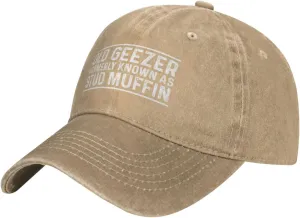 Old Geezer Formerly Knowns As Stud Muffin Hat for Men Baseball Hat Cute Cap