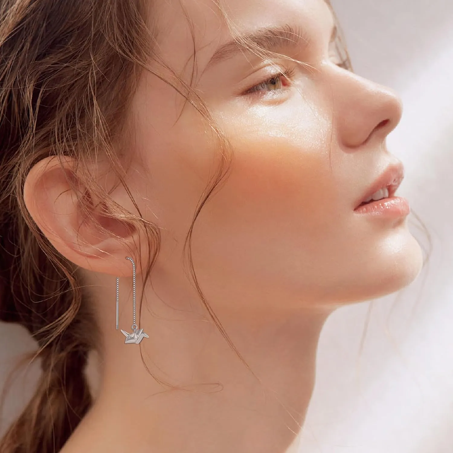 Opossum/Capybara/Pig/Bird/Cat/Highland Cow/Hummingbird/Jellyfish Dangle 925 Earring Sterling Silver Aniaml Dangle Earring for Women Animal Jewelry Gifts for Women