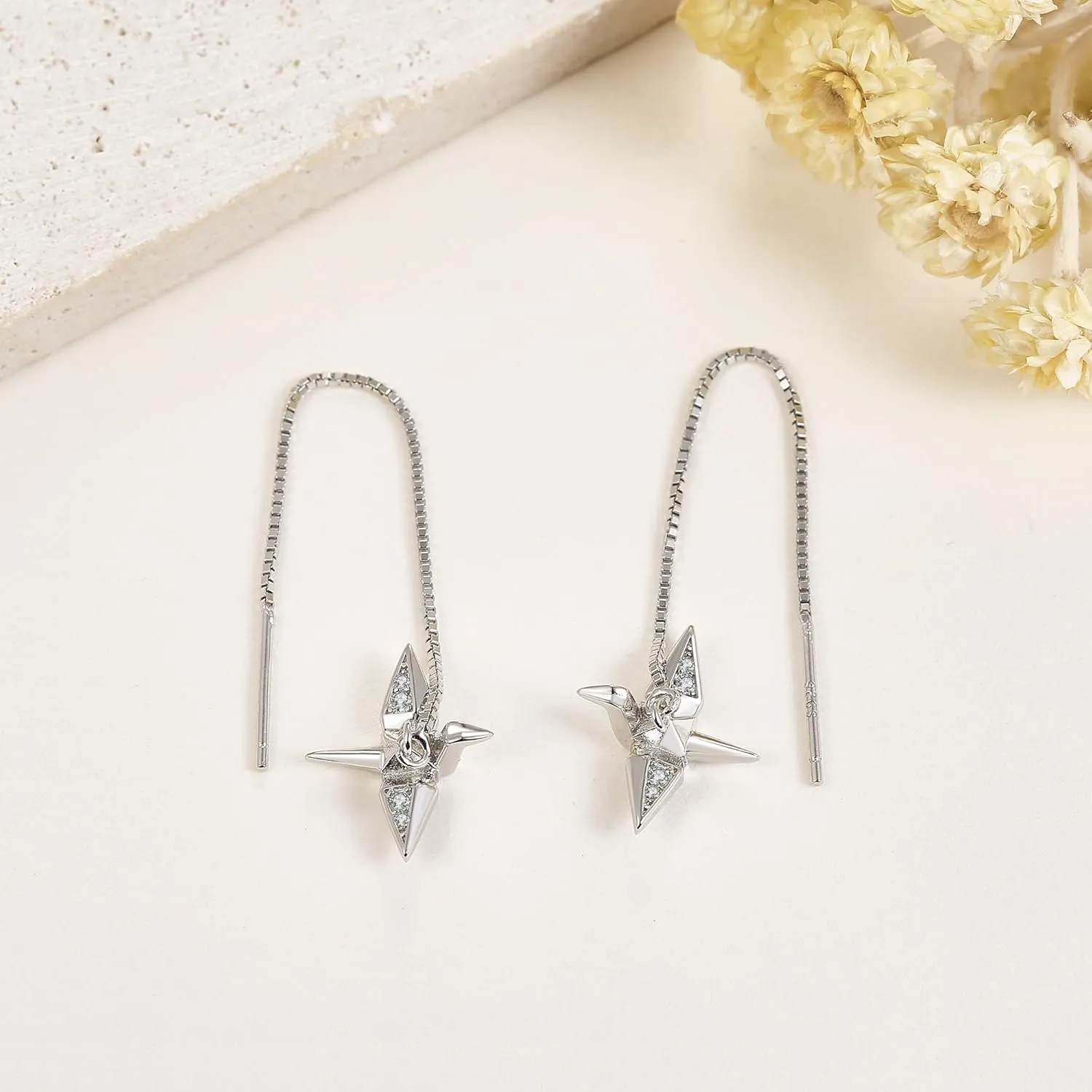Opossum/Capybara/Pig/Bird/Cat/Highland Cow/Hummingbird/Jellyfish Dangle 925 Earring Sterling Silver Aniaml Dangle Earring for Women Animal Jewelry Gifts for Women