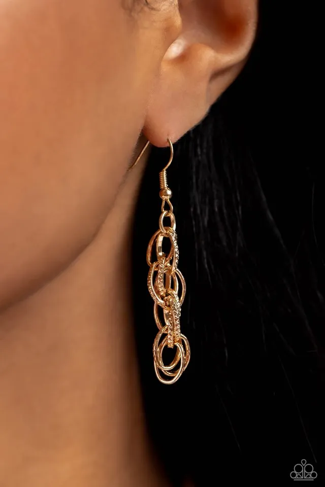 Paparazzi Necklace ~ Braided Ballad - Gold