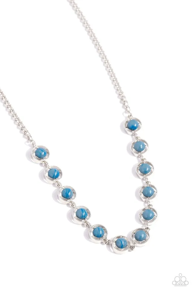 Paparazzi Necklace ~ Going Global - Blue