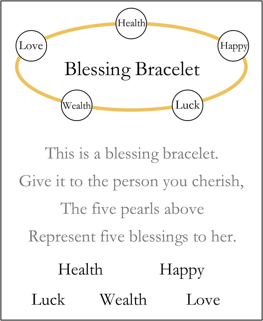 Pearls Blessing Bracelets For Women Handmade Elegant Crystal 12mm lucky Pearls Blessing Bracelet For Women