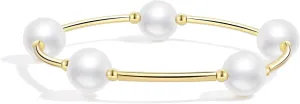 Pearls Blessing Bracelets For Women Handmade Elegant Crystal 12mm lucky Pearls Blessing Bracelet For Women