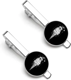 Penguin Ice Cream Cone Sundae Tie Clips for Men Stylish Neck Tie Bar Ideal Gift for Anniversary Wedding Business