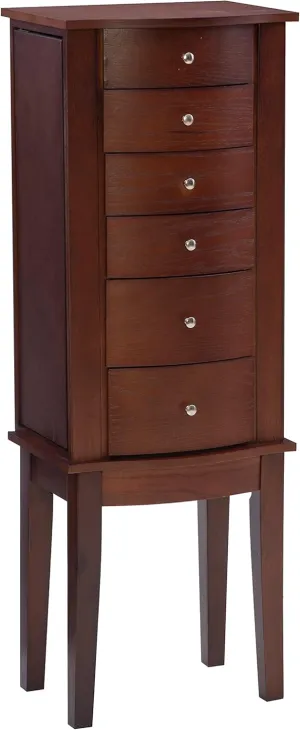 Powell Merlot Jewelry Armoire,
