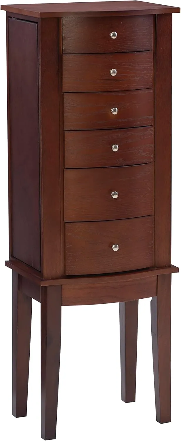Powell Merlot Jewelry Armoire,