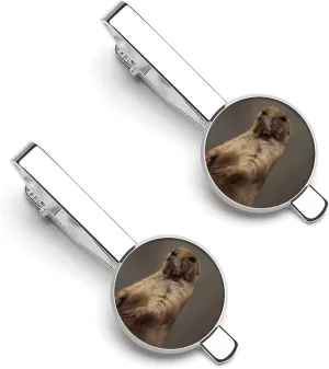 Prairie Dog Tie Clips for Men Stylish Neck Tie Bar Ideal Gift for Anniversary Wedding Business