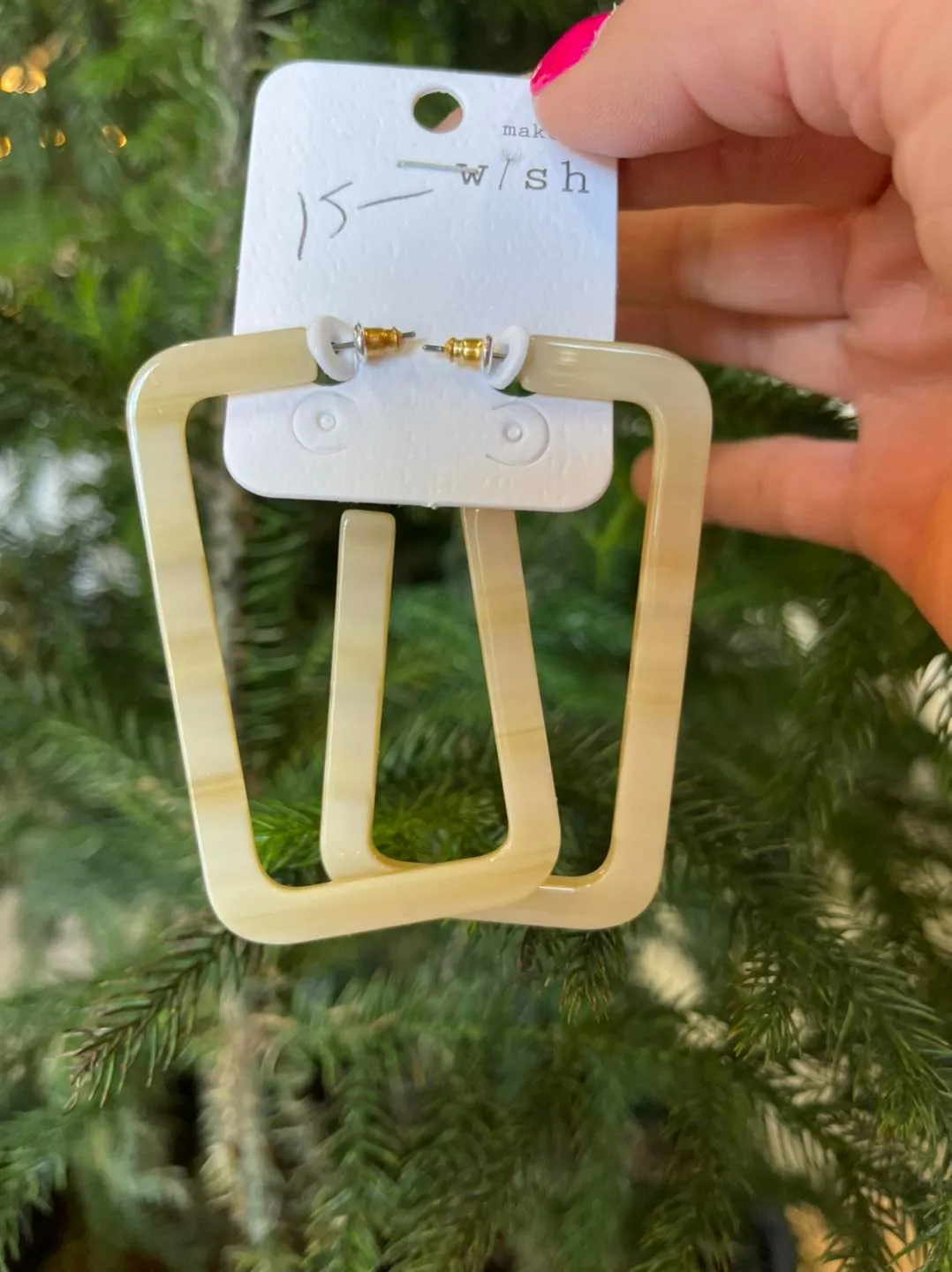 Rectangle Geometric Shape Earrings