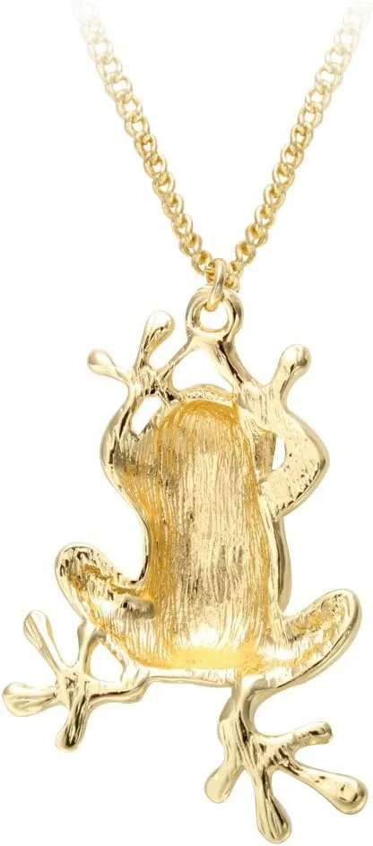 Rhinestone Crystal Elegant Frog High-Grade Lovely Pendant Necklace Fashion Jewelry for Women