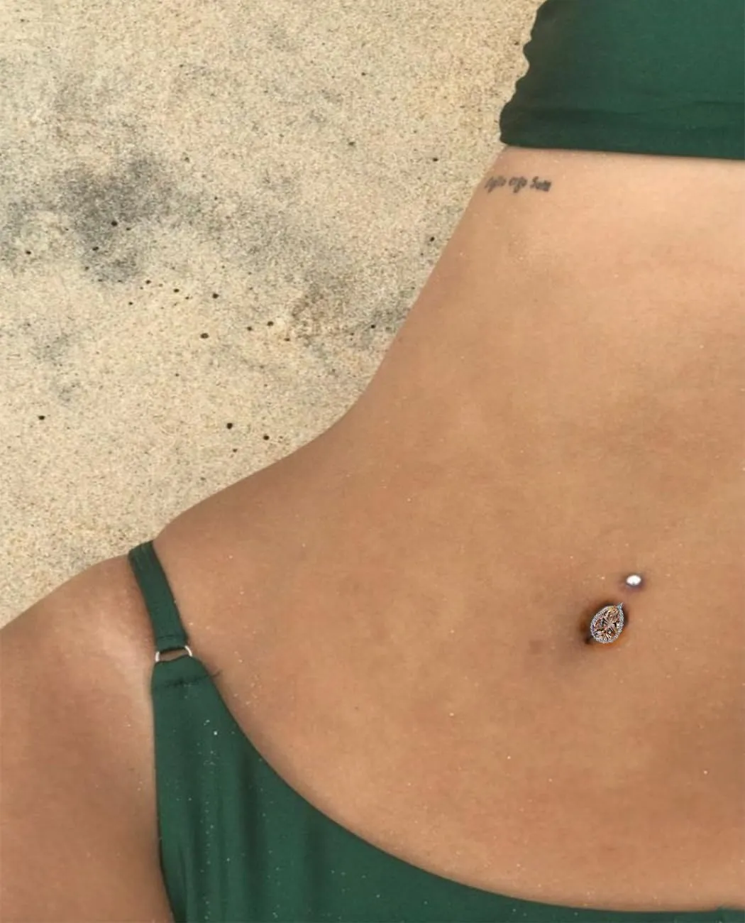 S925 Silver Belly Button Ring Dangle Crystal Diamond Cut Crafted Pierced Body Summer Jewelry Gift for Women