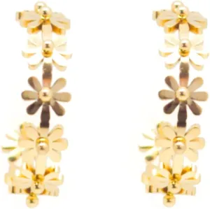 SALTY CALI- Gold and Silver Plated Hoop Earrings for Women- Made with Shells, Gemstones and Pearls