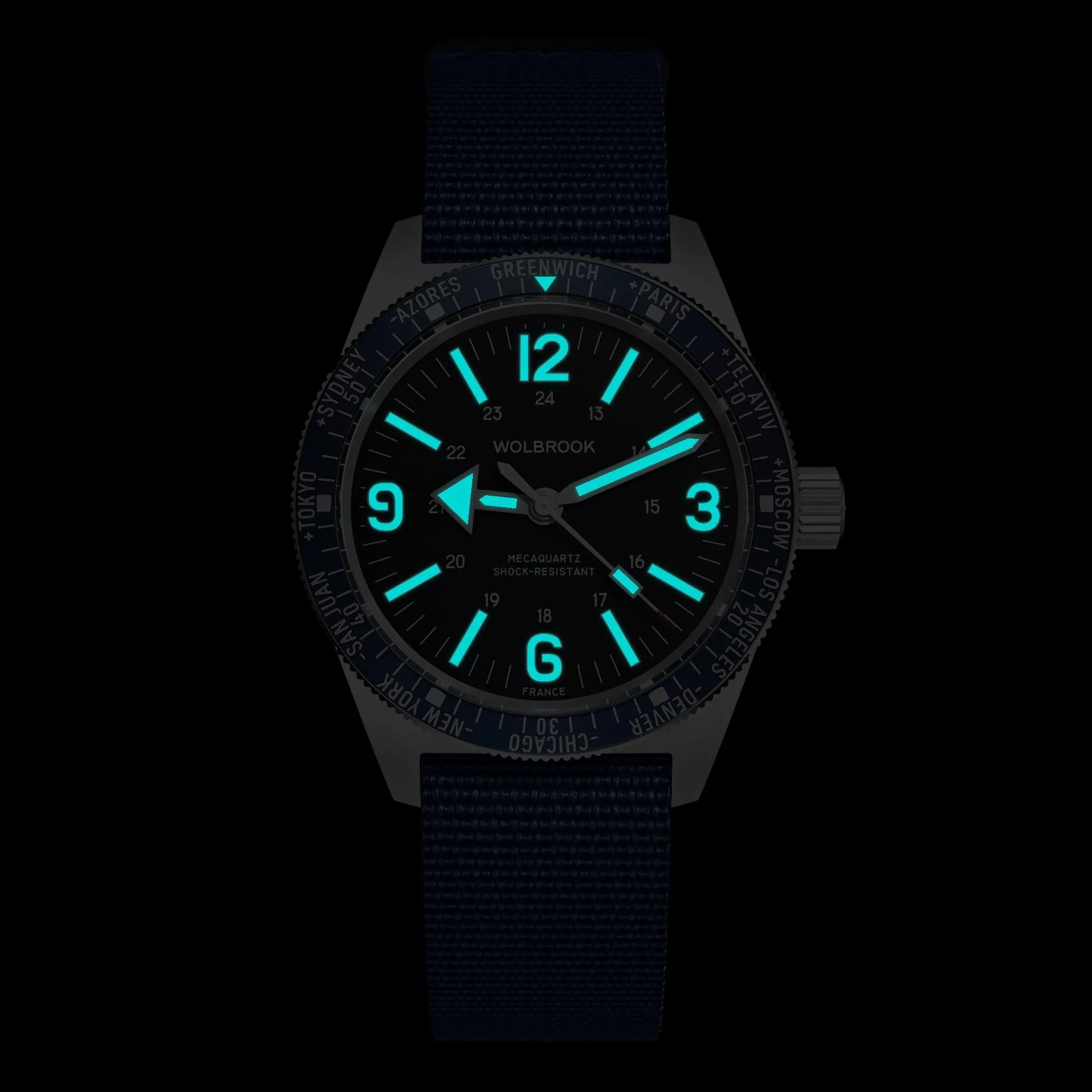 Skindiver WT Mecaquartz Watch - Blue, Black & Steel