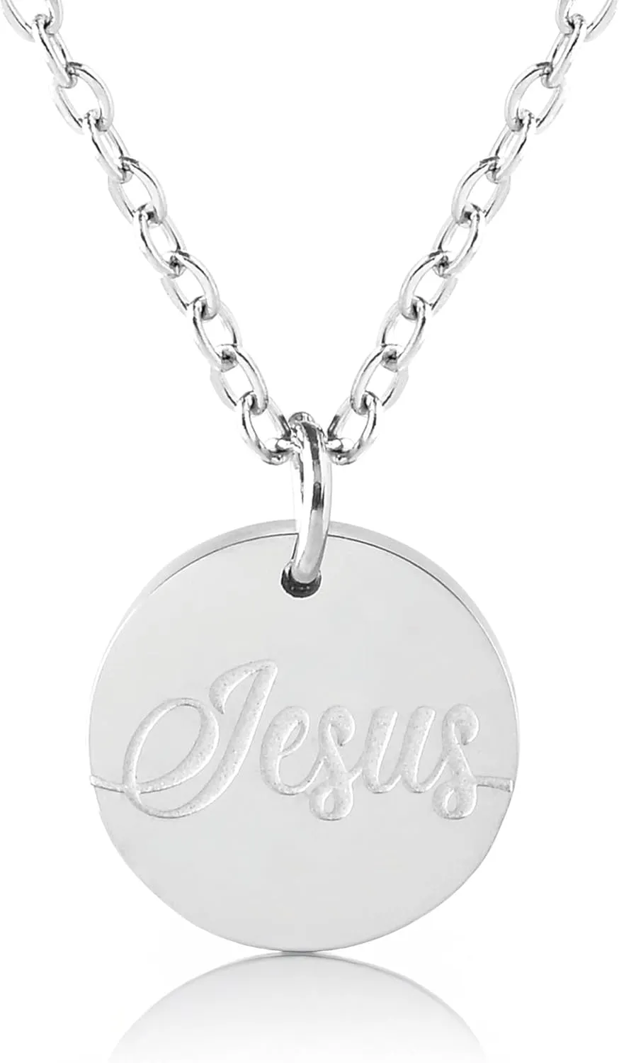 Stainless Steel Blessed Pendant Necklace with Inspirational Card & Envelope - Faith Jewelry for Women - Gift