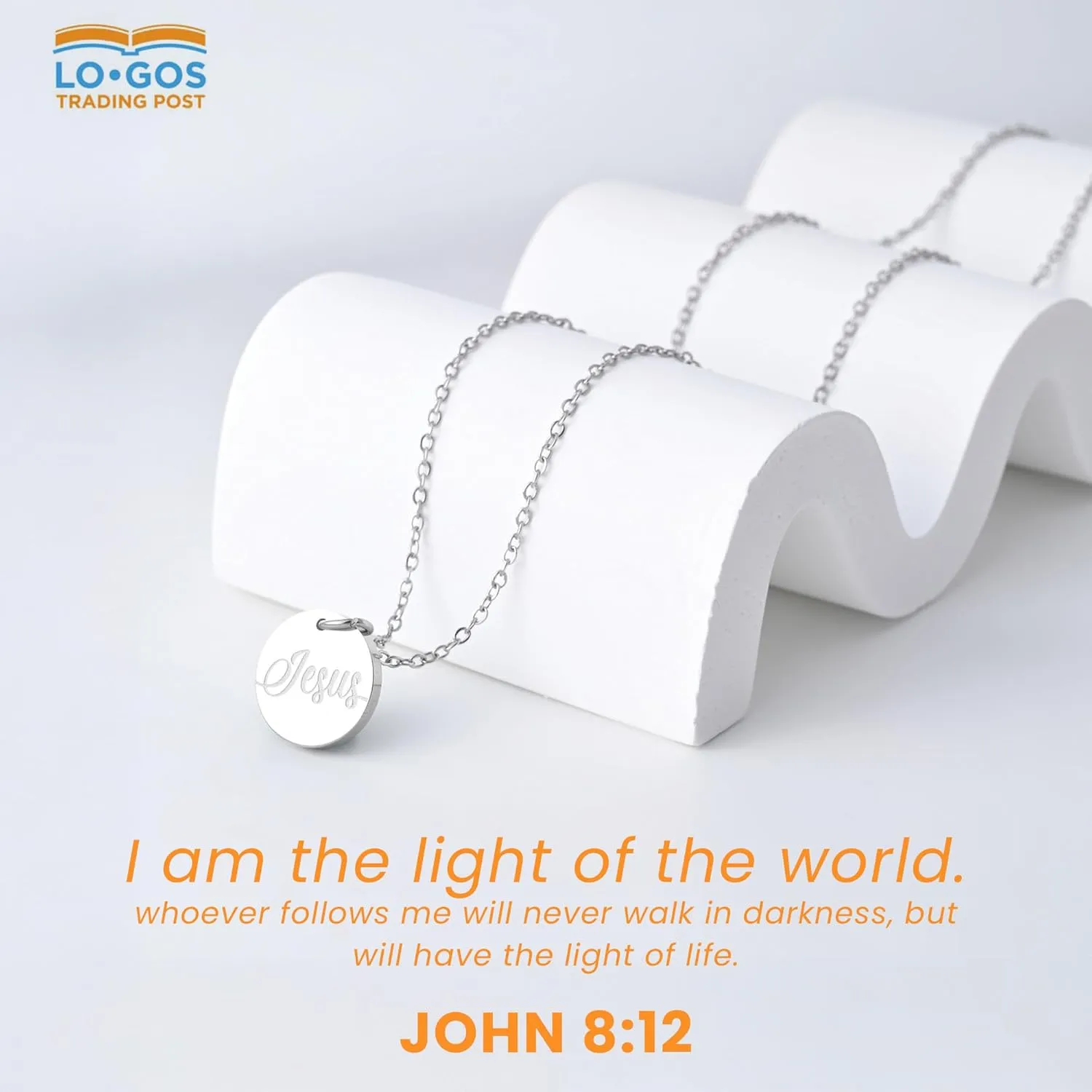 Stainless Steel Blessed Pendant Necklace with Inspirational Card & Envelope - Faith Jewelry for Women - Gift