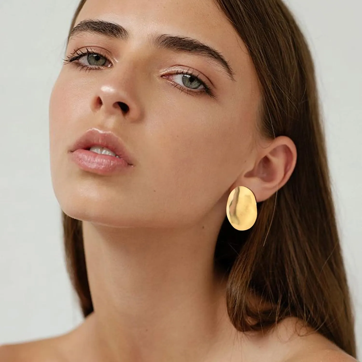 Stainless Steel Stylish Cartilage Earrings Punk Goth Safety Pin Earrings for Women Girl 90s Hoop Earrings Fashion Stylish Earrings Collection for BFF Mom,non fade