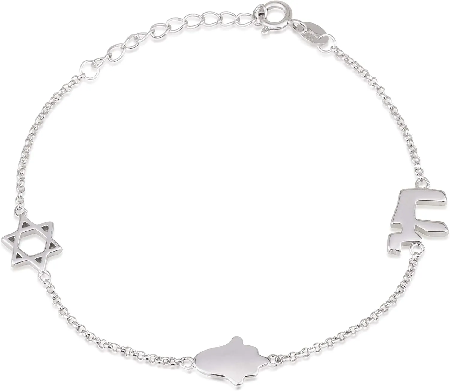 Star of David Bracelet - Jewish Prayer Bracelet, Israeli Made, Holy Land Gift