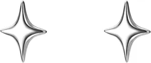 Star Stud Earrings for Women Gold/Silver High Polished Star Earrings Hypoallergenic Earrings for Teen Girls