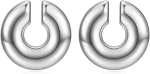 Stylish Ear Clips Elegant Piercing Ear Cuff for Men and Women Unisex Thick Cartilage Earrings Trendy Jewelry