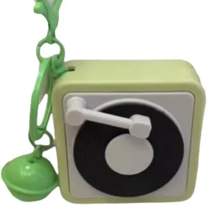 Stylish Vintage Recorder Keychain Charm Pendant Accessory for Couples With Built In and Playback Ornament
