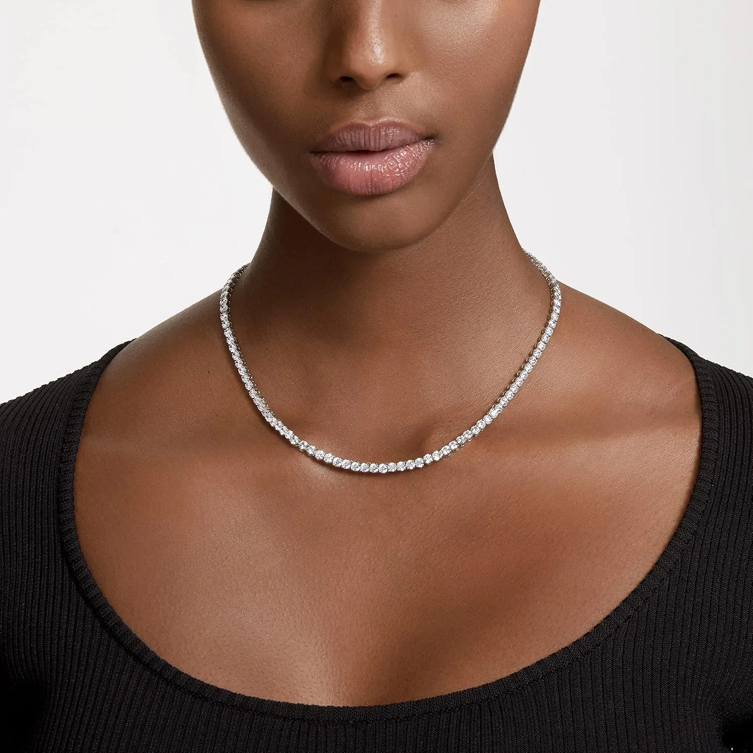 Swarovski Matrix Crystal Necklace Collection, Pink, Yellow, and Clear Crystals