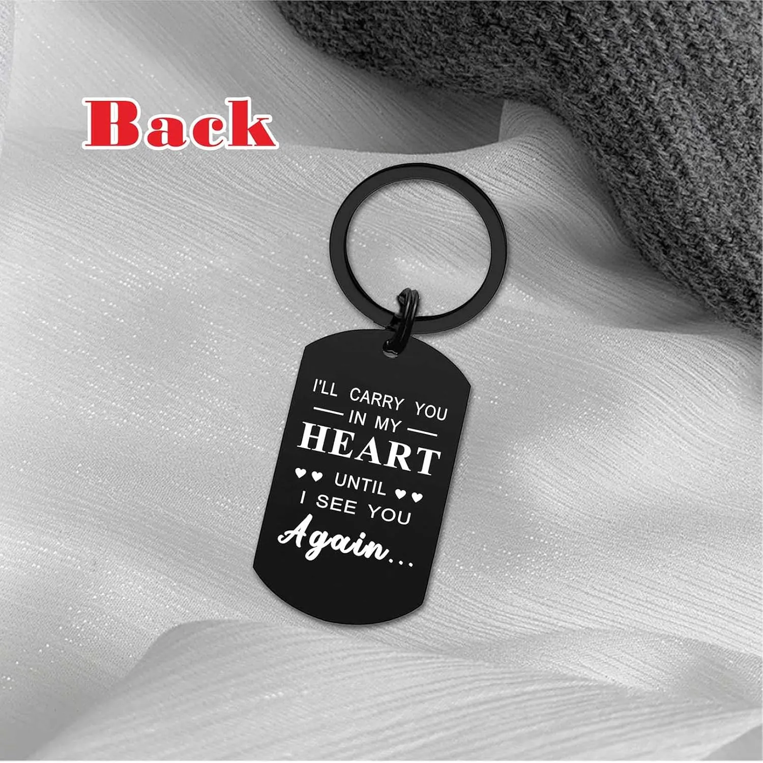 Sympathy Gifts for Loss of Dad Mom Grandpa Grandma Aunt Uncle Brother Sister Dog - Memorial Keychain Gift
