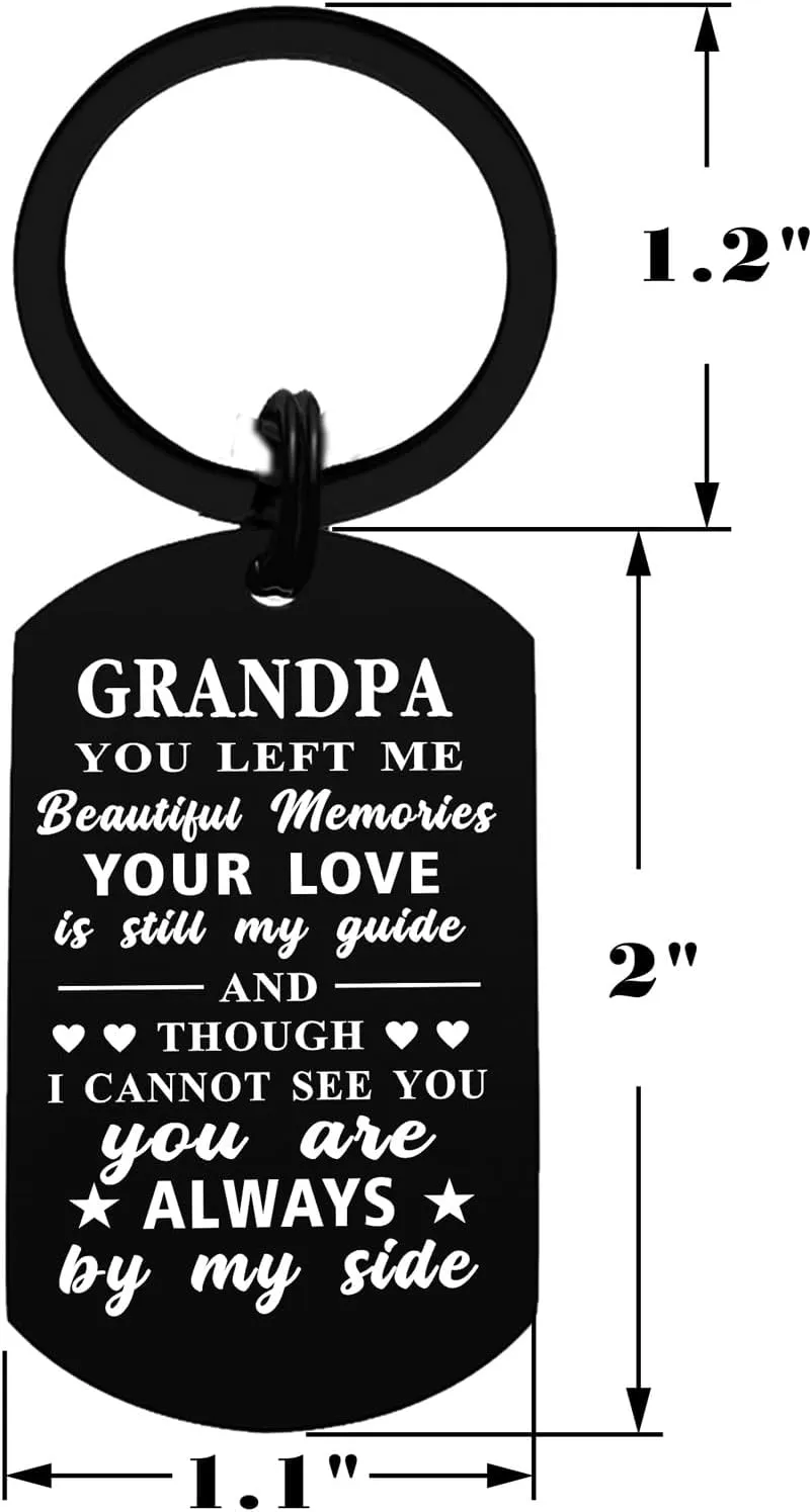 Sympathy Gifts for Loss of Dad Mom Grandpa Grandma Aunt Uncle Brother Sister Dog - Memorial Keychain Gift