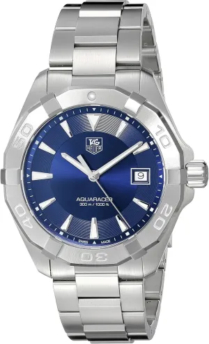 TAG Heuer Men's Swiss Quartz Stainless Steel Casual Watch, Color:Silver-Toned (Model: WAY1112.BA0928)