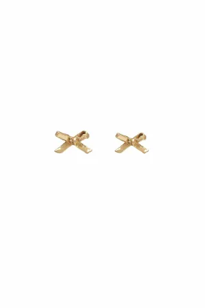 Team Spirit Bow Studs Gold