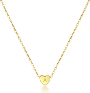 Tiny Gold Heart Choker Necklace,Dainty Cute Initial Heart Pendant Necklace,Rose Necklace,Layered Heart Necklaces for Women,Christmas Gift
