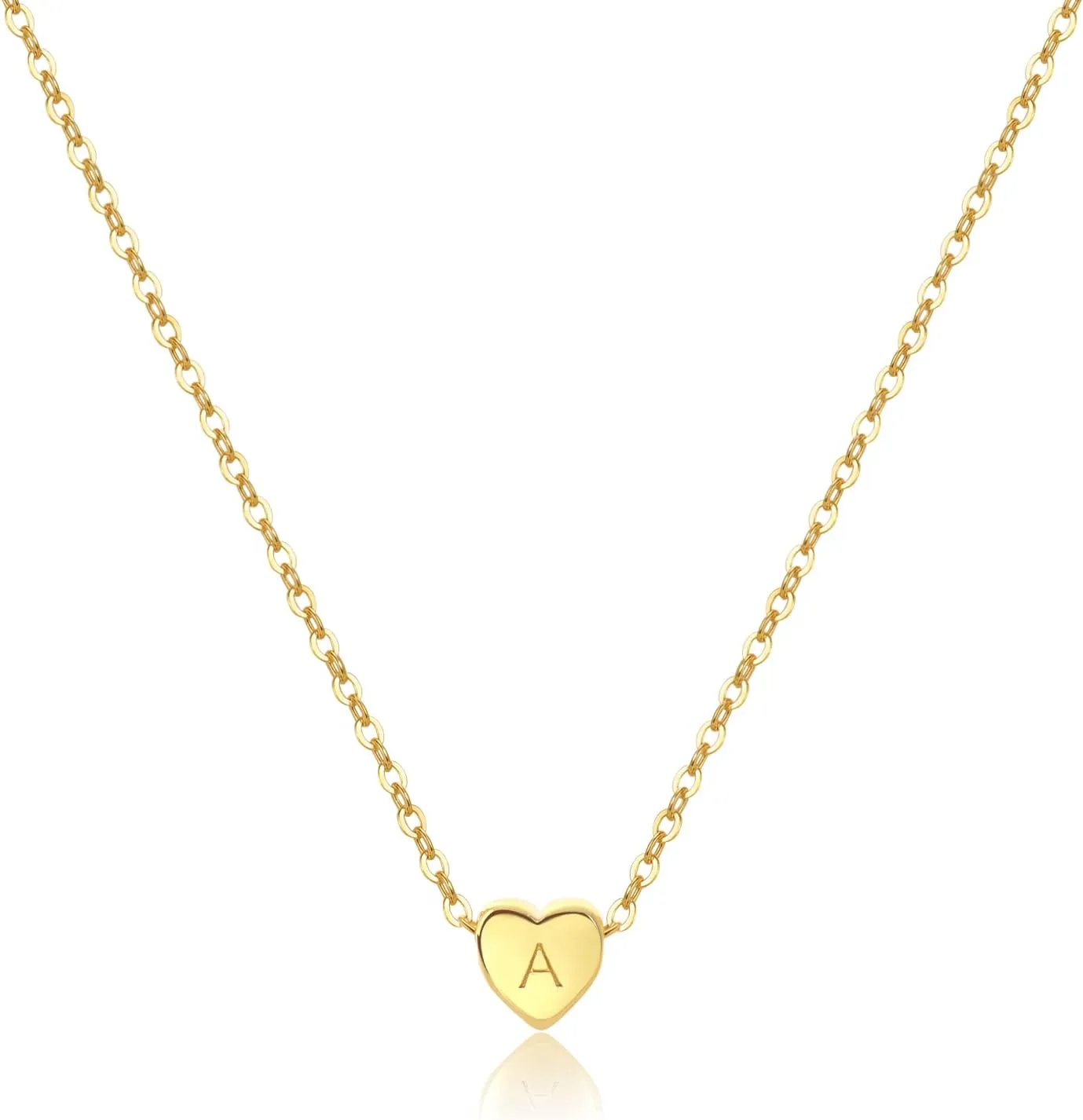 Tiny Gold Heart Choker Necklace,Dainty Cute Initial Heart Pendant Necklace,Rose Necklace,Layered Heart Necklaces for Women,Christmas Gift