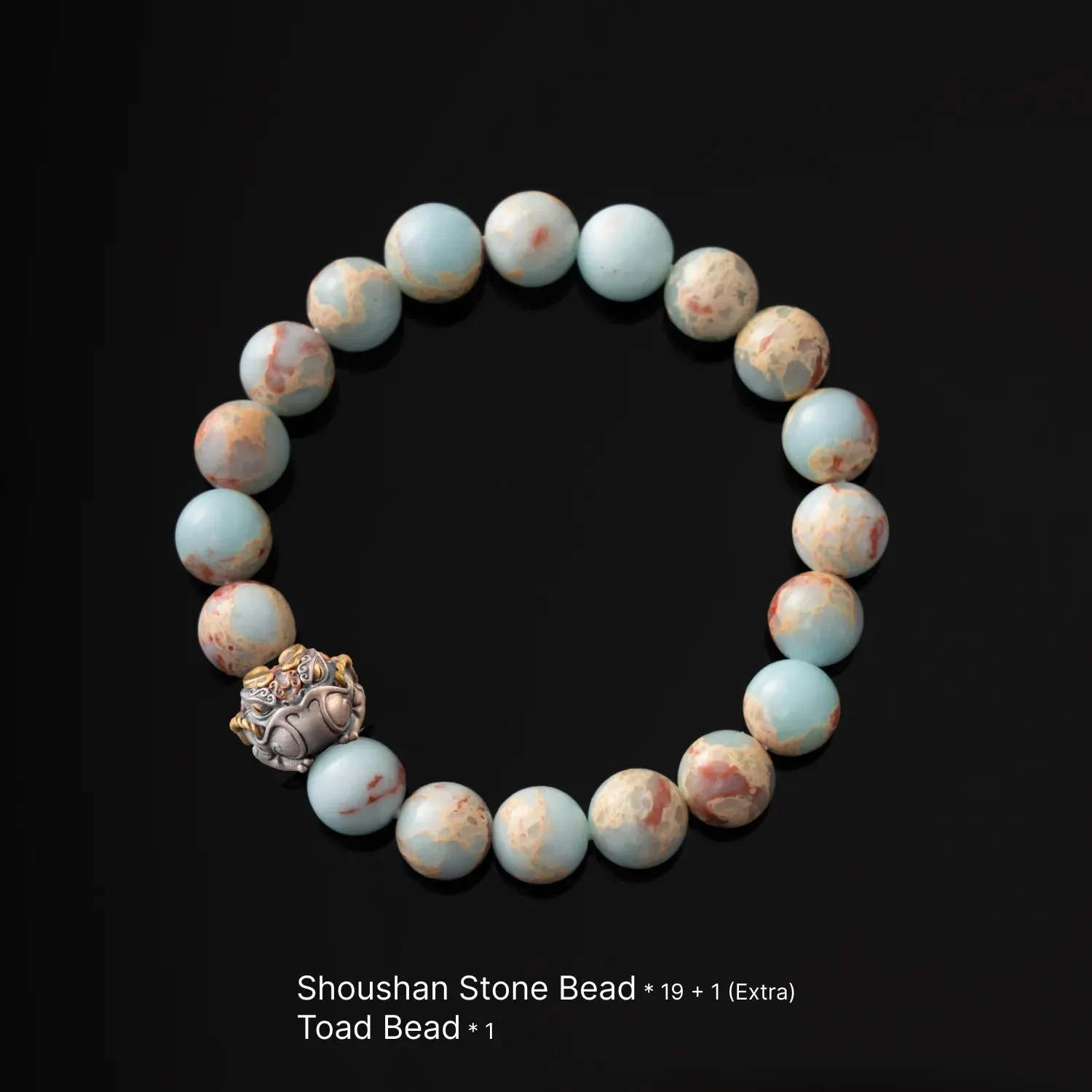 Toad Bead Bracelet