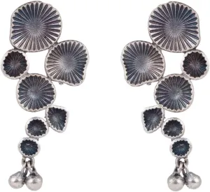Traditional Ethnic Indian Bali Bohemia Sector Earrings Antique Earrings for Women Ethnic Style Earrings for Women Light Weight Earrings for Women Traditional Silver OXidised Jhumka Set Birthday