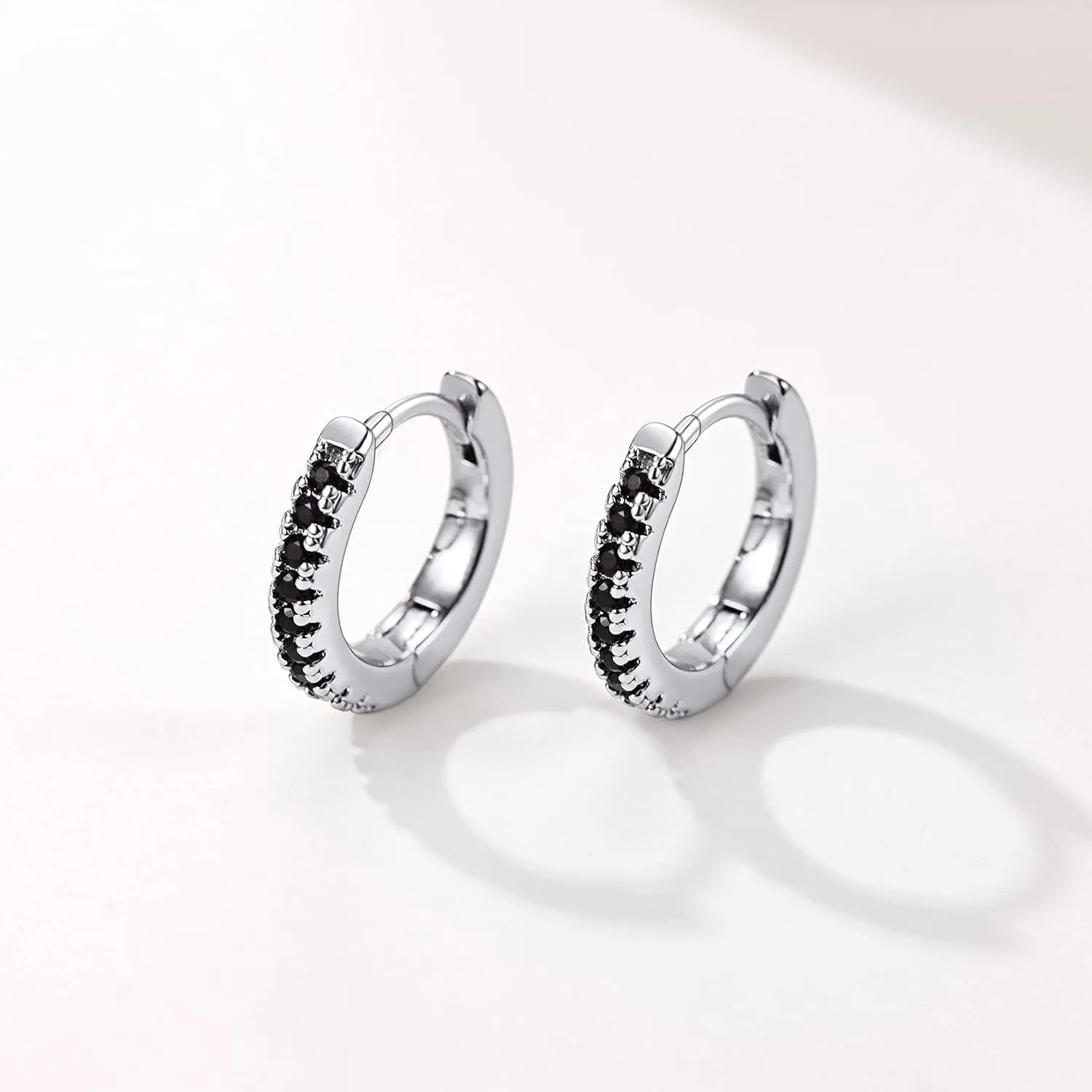 U7 Huggie Earrings for Men Women, Unisex Surgical Stainless Steel Hypoallergenic Earrings,Small Hoop Earrings, Polished CZ/Heart/Spike/Chunky Small Hoops for Pierced or Non Pierced Earrings