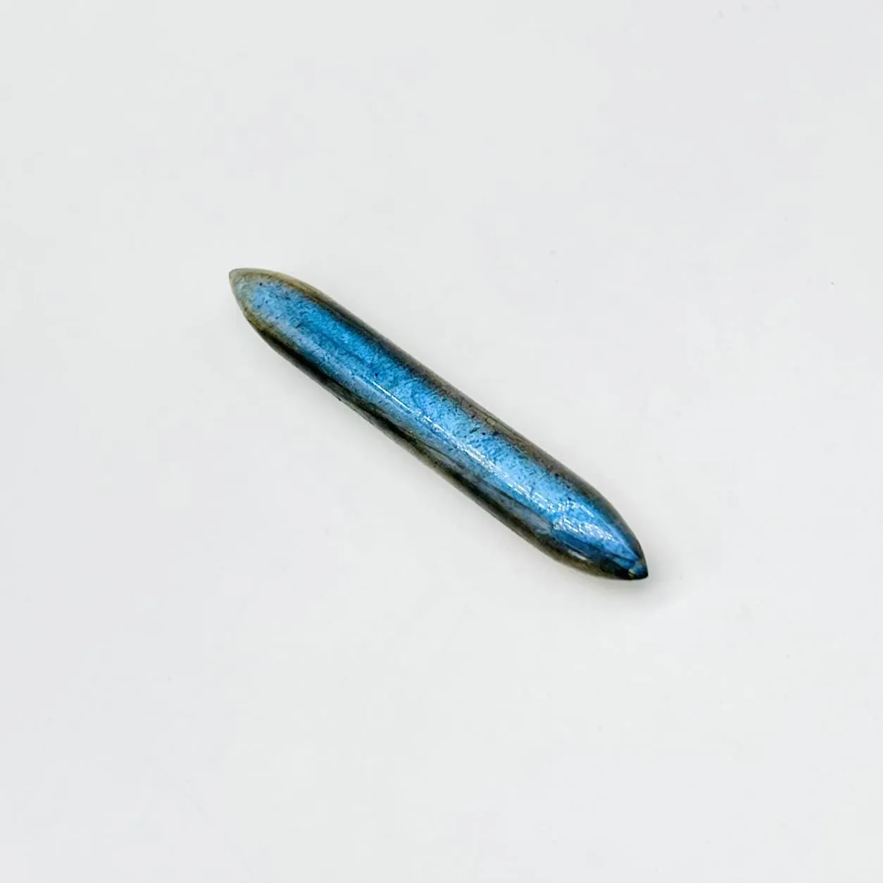 Uni Craft's Natural Blue Flashy Labradorite Crystal Naga Body Piercing Nipple Ring Septum Clicker Hoop Tusk Screw 12G 10G 8G 7G 6G 5G 4G 3G 2G 1G 0G 00G Septum Nose Ring (10g (2.5mm))