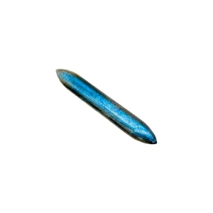 Uni Craft's Natural Blue Flashy Labradorite Crystal Naga Body Piercing Nipple Ring Septum Clicker Hoop Tusk Screw 12G 10G 8G 7G 6G 5G 4G 3G 2G 1G 0G 00G Septum Nose Ring (10g (2.5mm))