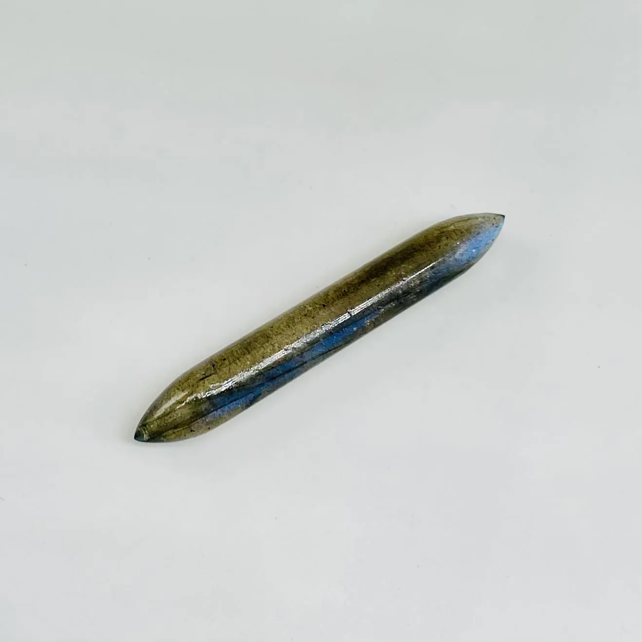Uni Craft's Natural Blue Flashy Labradorite Crystal Naga Body Piercing Nipple Ring Septum Clicker Hoop Tusk Screw 12G 10G 8G 7G 6G 5G 4G 3G 2G 1G 0G 00G Septum Nose Ring (10g (2.5mm))