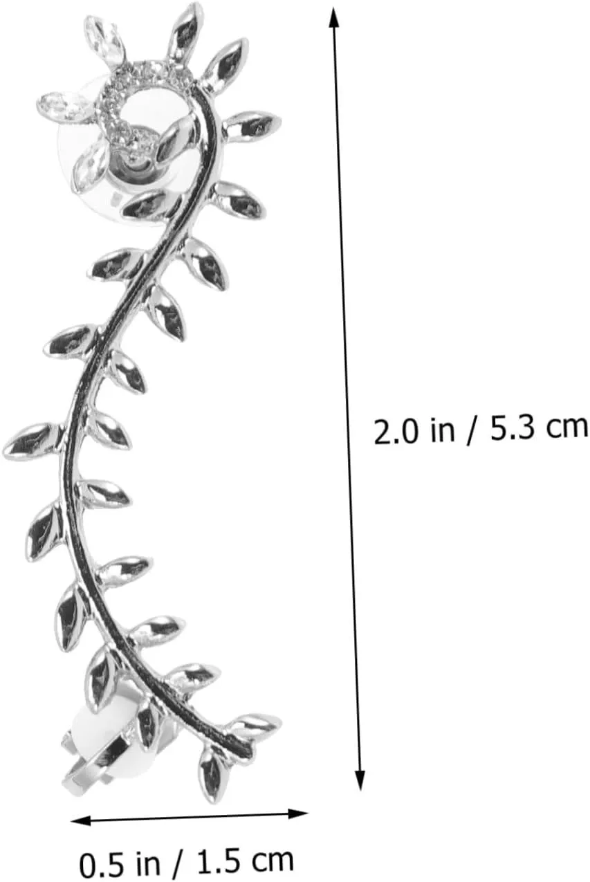 VALICLUD Leaf Shaped Ear Cuff for Women Stylish Clip Earring Unique Design for Various Occasions Fashion