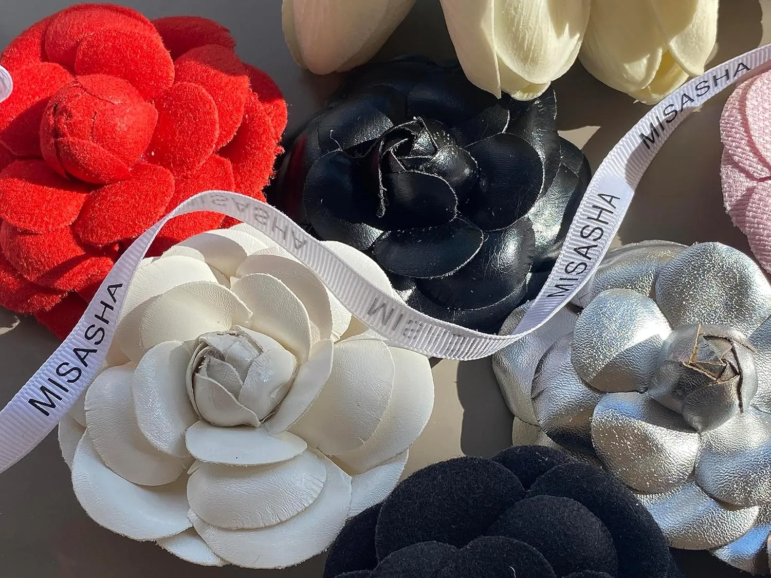 Vintage Style Elegant Camellia Fabric Flower Brooch Pin Scarf Bridal Dress Wedding Accessories Jewelry Gift