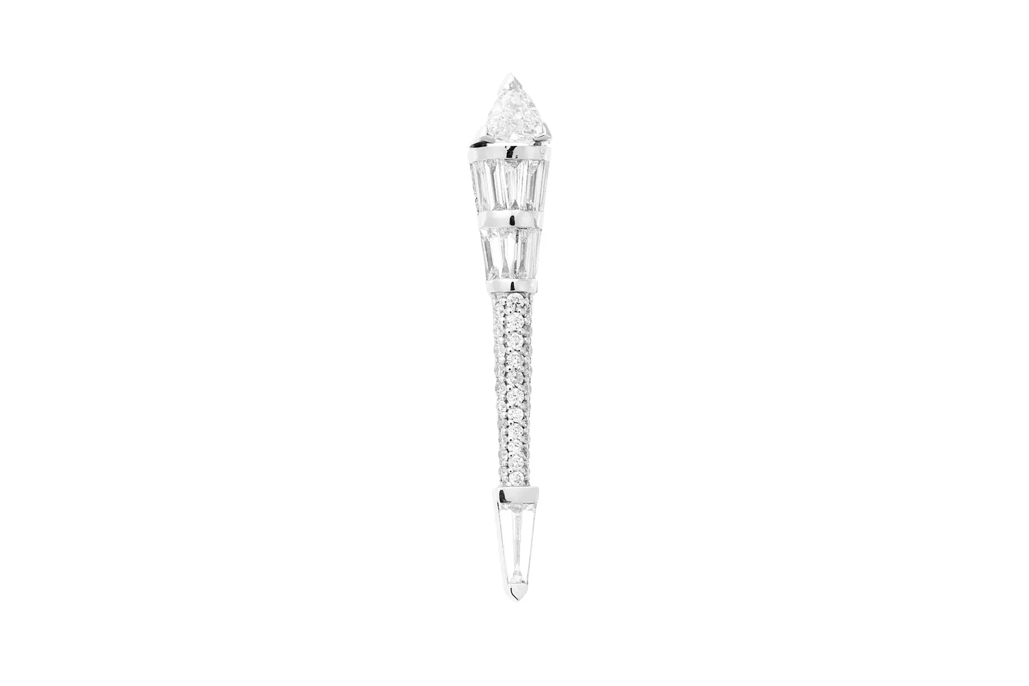 White Gold Energy Small Earrings