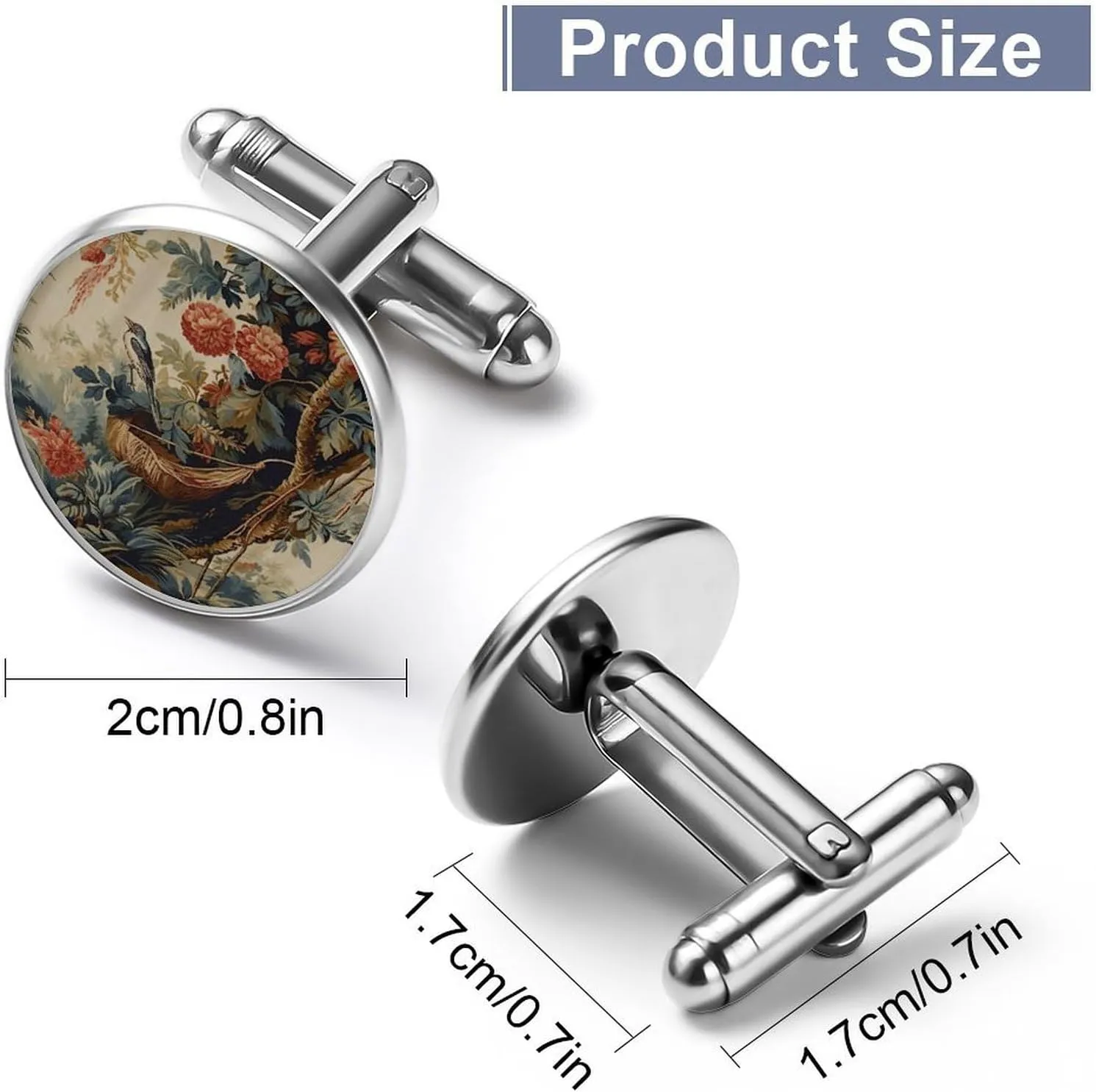 Yellow Grey Chinoiserie Bird Cuff Links Mens Traditional Chinese Shirt Cufflinks Chinese Style Mens Cufflinks Exotique Valentine's Day Wedding Cuff Links Cufflinks