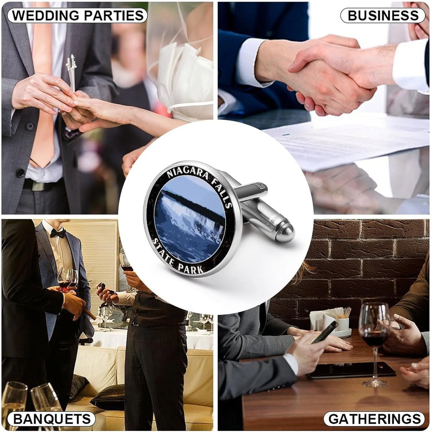 Zion National Park Landscape Cufflinks City Scene City Souvenir Cufflinks For Men National Park Skyscrapers Mens Cufflinks Abstract Shirt Shirt Tuxedo Gift For Dad Husband Boyfriend